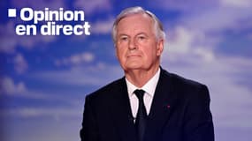 Le Premier ministre français Michel Barnier s'exprime lors du journal télévisé de France 2 dans les studios de France Télévisions à Paris, le 22 septembre 2024.