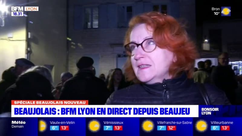Beaujeu: les Lyonnais nombreux pour la percée du Beaujolais nouveau