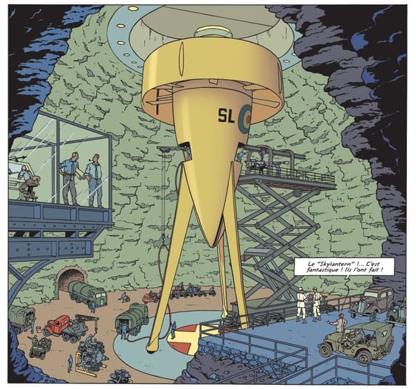 Le Skylantern dans le nouveau Blake et Mortimer.