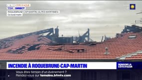 Alpes-Maritimes: un incendie ravage la toiture d'un immeuble à Roquebrune-Cap-Martin