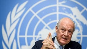 L'envoyé spécial de l'ONU pour la Syrie, Staffan de Mistura, le 14 décembre 2017