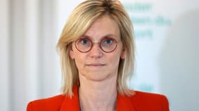 La ministre de la Transition énergétique Agnès Pannier-Runacher, le 23 juin 2022 à Bois-Colombes, près de Paris