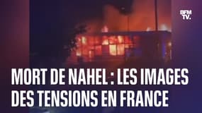 Mort de Nahel: les images de la deuxième nuit de tensions en France