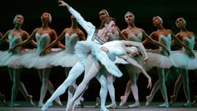 Le Ballet du Bolchoï en train de répéter "Le Lac des cygnes" au Royal Opera House, en 2006 (photo d'illustration)