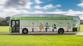 Un bus qui roule aux excréments humains.