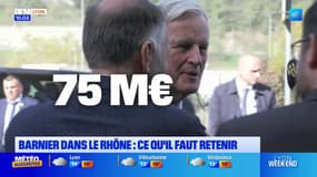 Barnier dans le Rhône: ce qu'il faut retenir