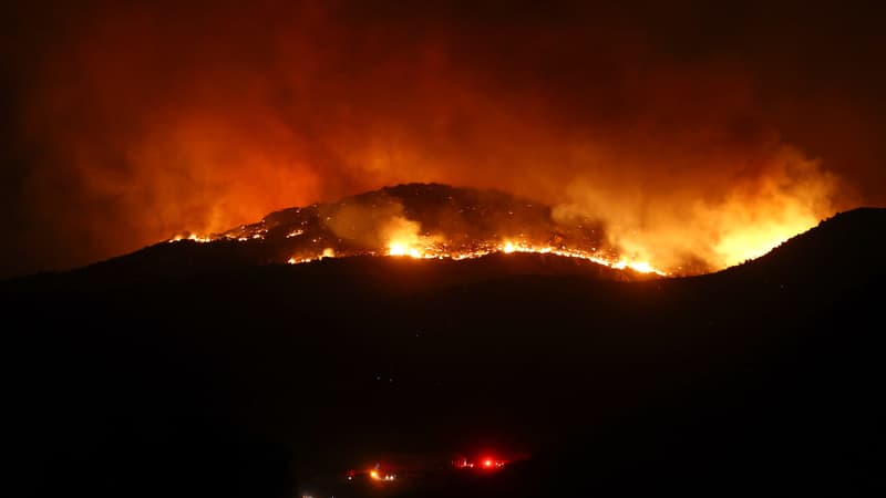 Incendie en Californie à Hemet, dans la région de Los Angeles, le 5 septembre 2022