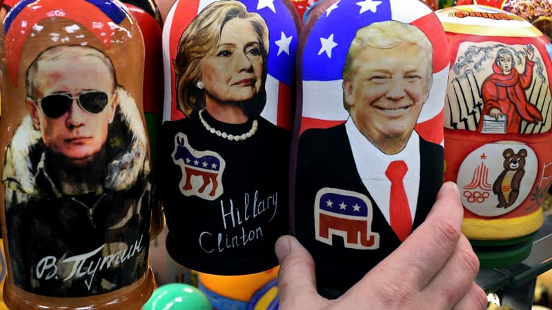 Poutine, Clinton et Trump.