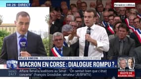 Macron en Corse: Gilles Simeoni veut "créer les conditions d'un véritable dialogue"