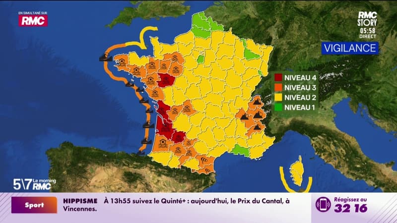 Tempête et crues : l’ouest en alerte maximale, vents à 140 km/h attendus dans le sud