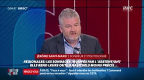 Les sondeurs peuvent-ils se tromper de nouveau dimanche ? pour Jérôme Sainte-Marie, sondeur et politologue "Il n'y a aucune certitudes. Le niveau d'abstention est tel que les gens expriment un choix politique mais ne sont pas surs d'aller voter" 