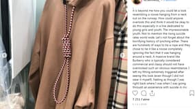 Burberry est critiqué pour son pull à "noeud coulant".