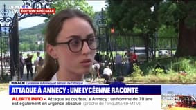 Attaque au couteau à Annecy: "C'était effrayant parce qu'on était à 5m", selon une lycéenne, témoin de la scène