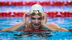 Léon Marchand aux Mondiaux de natation, le 30 juillet 2025 à Singapour