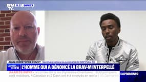 Arrestation de Souleyman: "Mes collègues les ont interpellés en flagrant délit", assure le syndicaliste policier Jean-Christophe Couvy (Unité SGP Police FO)