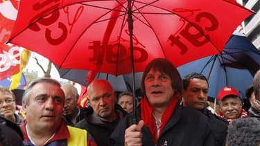 La direction de la CGT s'est réunie mardi à Montreuil pour régler la crise de succession de Bernard Thibault, en prévision de la désignation de son futur dirigeant par le "parlement" de la centrale début novembre. /Photo prise le 11 octobre 2012/REUTERS/G