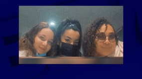 Justine Vayrac et ses amies.
