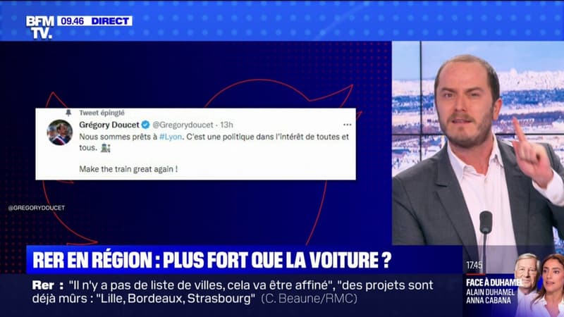 Des RER en région, l'annonce d'Emmanuel Macron qui a surpris les réseaux sociaux