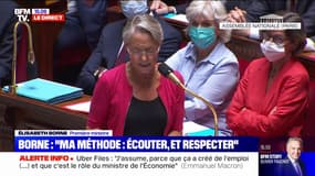 "Ma méthode est d'écouter et de respecter chacun": Élisabeth Borne répond à Marine Le Pen