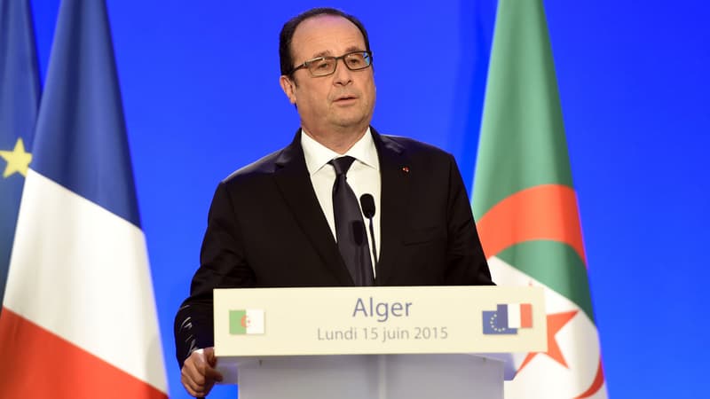 François Hollande à Alger le 15 juin 2015