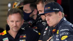 Max Verstappen et Christian Horner