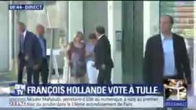 Législatives: fini le cortège présidentiel. François Hollande a voté à pied