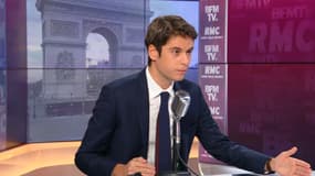 Gabriel Attal sur BFMTV-RMC le 26 novembre 2021.