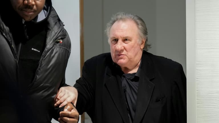 Gérard Depardieu le 26 mars 2025 au tribunal de Paris