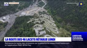 Alpes-Maritimes: la route des 46 lacets rétablie ce lundi