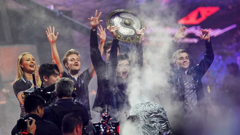 L'équipe OG, vainqueur du tournoi Dota 2 The International, dimanche 25 août en Chine