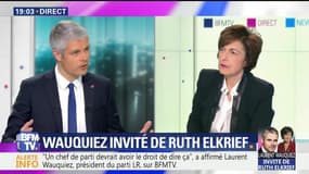 Laurent Wauquiez face à Ruth Elkrief