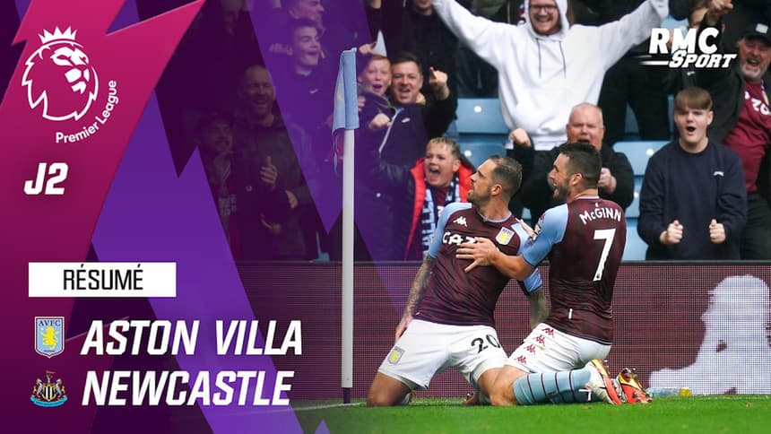 Resume Aston Villa 2 0 Newcastle Premier League J2