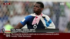 "Il parait que t'es champion du monde?" Les blagues de Pogba et Umtiti après la victoire