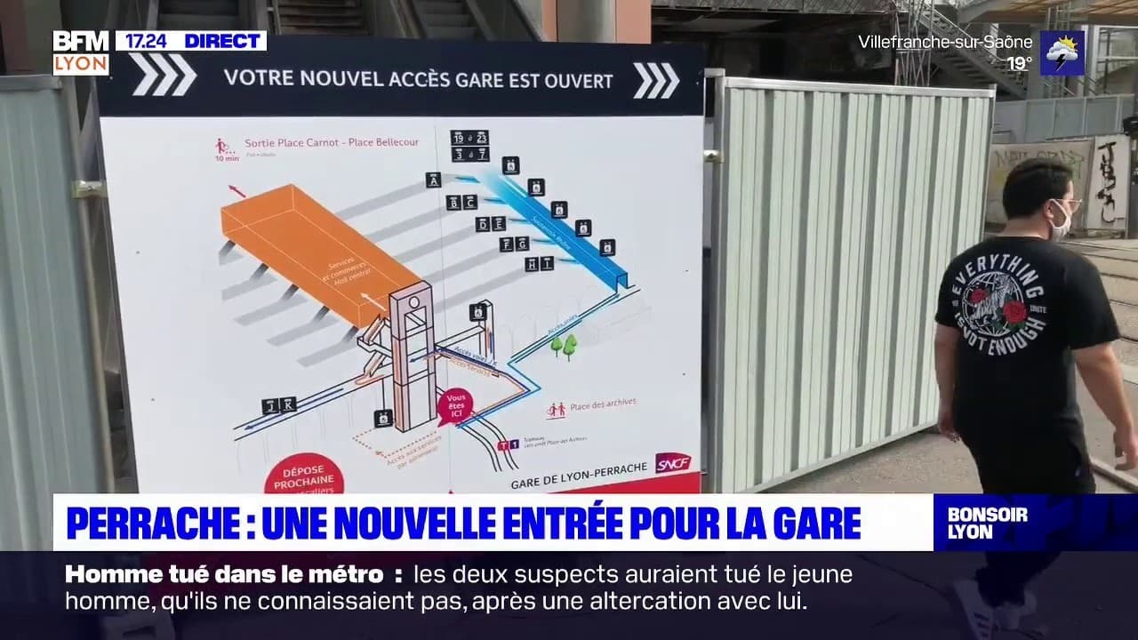Gare de LyonPerrache un nouvel accès a ouvert