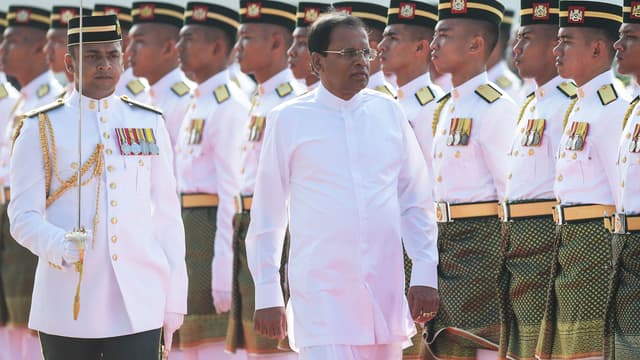 Le président sri-lankais, lors d'une cérémonie en Malaisie, le 16 décembre dernier.