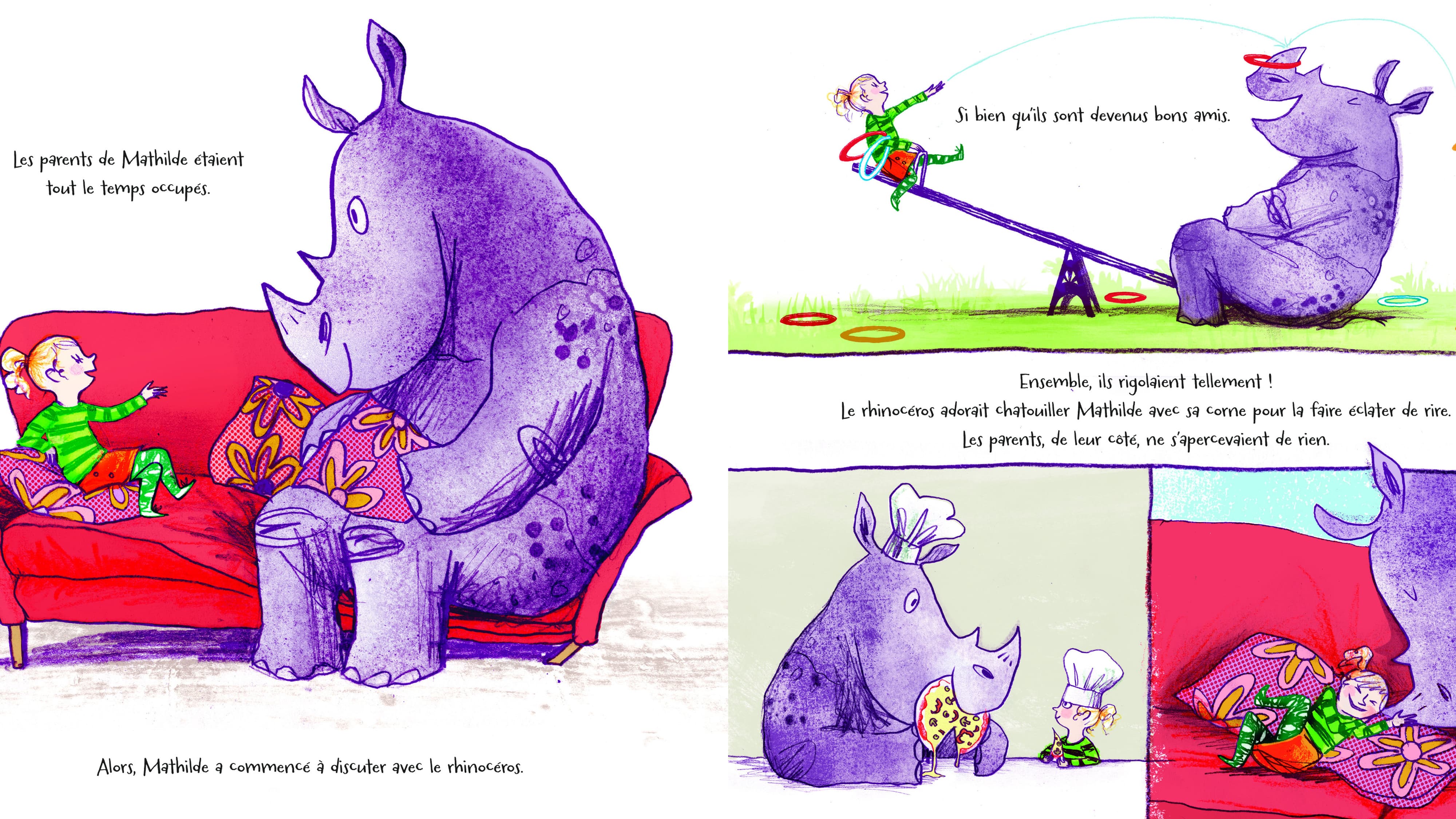 "Les rhinos ne mangent pas de crêpes" d'Anna Kemp et Sara Ogilvie "Les rhinos ne mangent pas de crêpes" d'Anna Kemp et Sara Ogilvie