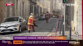 Effondrement d'un immeuble à Marseille: près de 200 riverains de la rue de Tivoli évacués