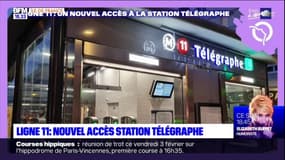 Ligne 11: la nouvelle sortie de "Télégraphe" inaugurée 