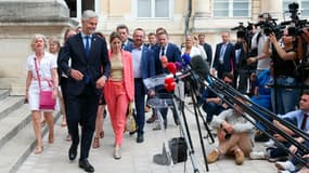 Laurent Wauquiez a été élu à la tête du groupe LR, désormais baptisé "la droite républicaine", le 10 juillet 2024.