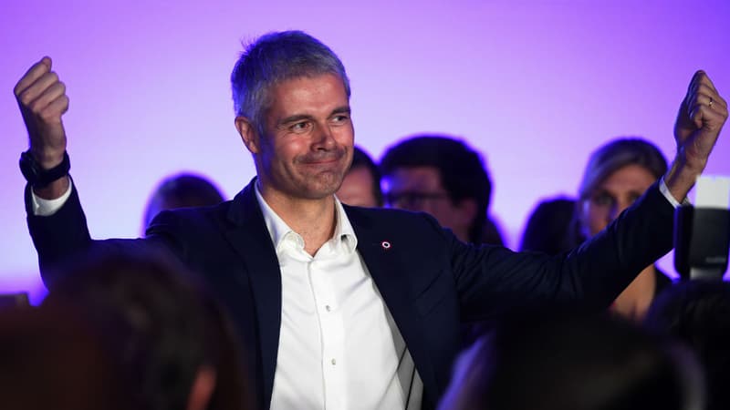 Laurent Wauquiez, candidat à la présidence des Républicains, lors d'un meeting de campagne à Paris, le 20 novembre 2017