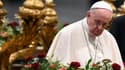 Le pape François à la Basilique Saint-Pierre lors d'une prière pour "invoquer la paix au Liban" le 1er juillet 2021