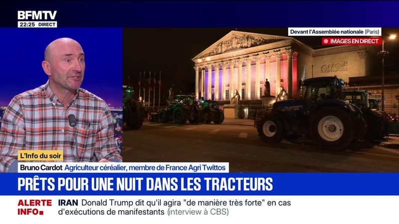 Agriculteurs : une nuit devant l'Assemblée ! - 13/01