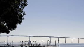 Photo du pont de San Diego-Coronado, qui enjambe la baie de San Diego, en Californie, le 15 novembre 2010.
