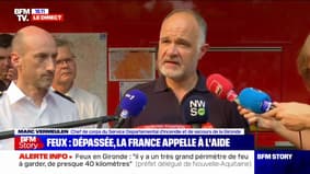 Incendie en Gironde: "Deux blessés légers mais aucun blessé grave" parmi les pompiers, affirme le SDIS