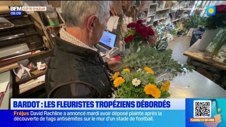 Brigitte Bardot : les fleuristes tropéziens débordés