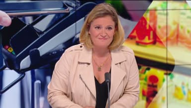 Olivia Grégoire, ministre chargée des PME, du Commerce, de l'Artisanat et du Tourisme, le 25 mai 2023 sur BFMTV