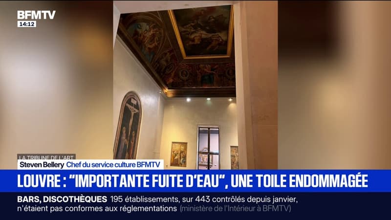 Une toile endommagée après une "importante fuite d’eau" au Louvre cette nuit
