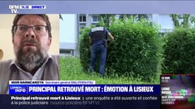 Lisieux: "C'est un drame qui n'aurait pas dû arriver" selon Igor Garncarzyk du syndicat des personnels de direction de l'Éducation nationale