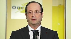 François Hollande donne une allocution à Dijon le 11 mars 2013