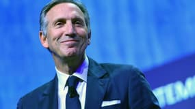 Howard Schultz, le 7 mai 2018, lors d'une conférence à Milan. 